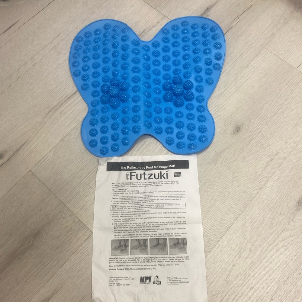 Blue Reflexology Foot Massage Mat
